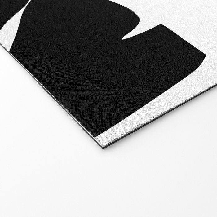 Get Naked Funny, Tropical Palm, Black, White and Gold Welcome Mat Gallery Image 2