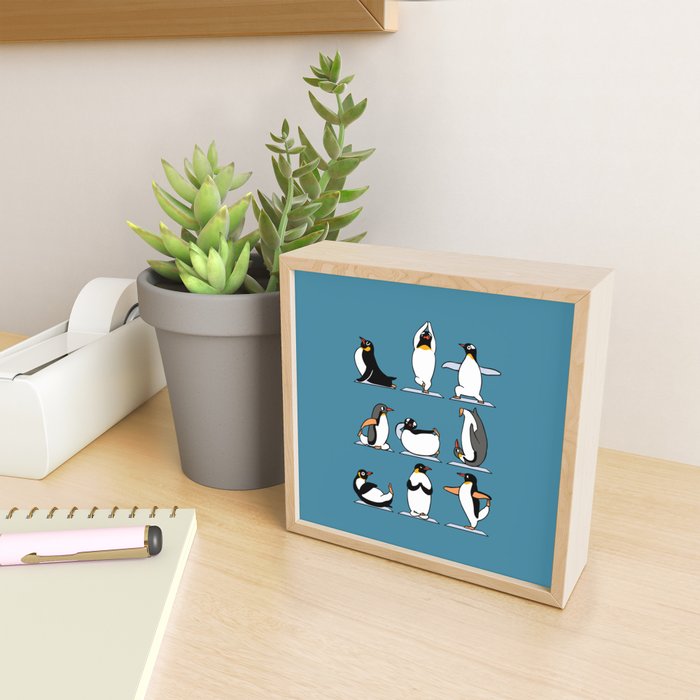 Penguin Yoga Mini Art Print Gallery Image 2