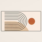 Abstraction_NEW_SUN_DAWN_MOUNTAINS_LINE_POP_ART_008B Desk Mat Gallery Image 3