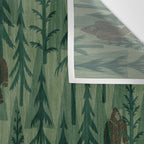 Subtle Sasquatch - Forest  Wall Tapestry Gallery Image 3
