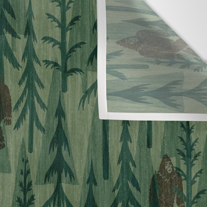 Subtle Sasquatch - Forest  Wall Tapestry Gallery Image 3