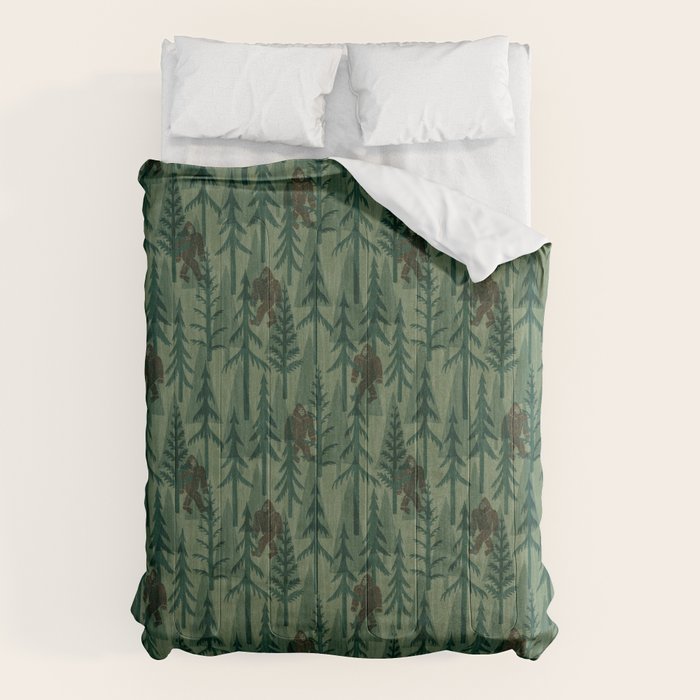 Subtle Sasquatch - Forest  Comforter Gallery Image 6