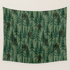 Subtle Sasquatch - Forest  Wall Tapestry Gallery Image 4