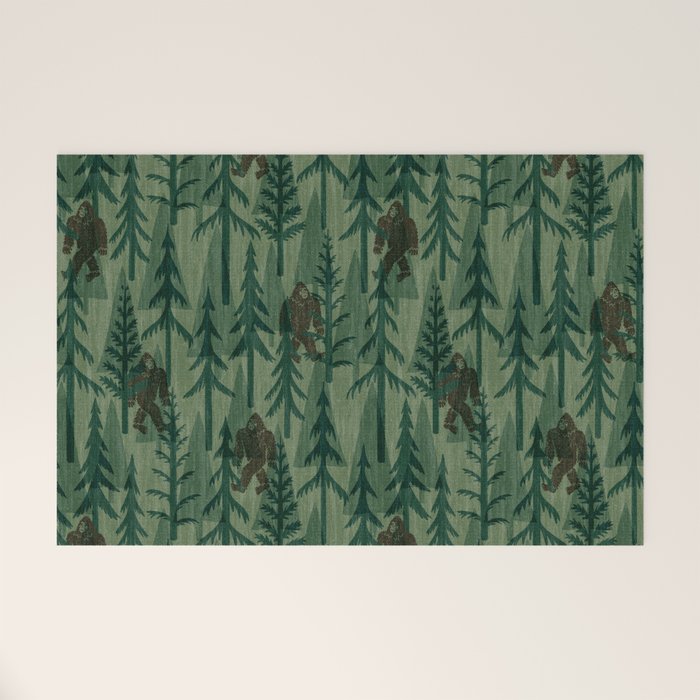 Subtle Sasquatch - Forest  Welcome Mat Gallery Image 1