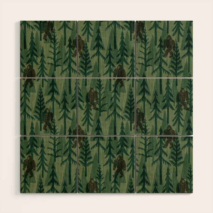 Subtle Sasquatch - Forest  Wood Wall Art Gallery Image 1