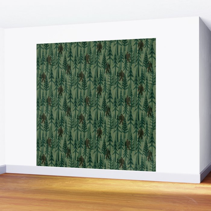 Subtle Sasquatch - Forest  Wall Mural Gallery Image 2