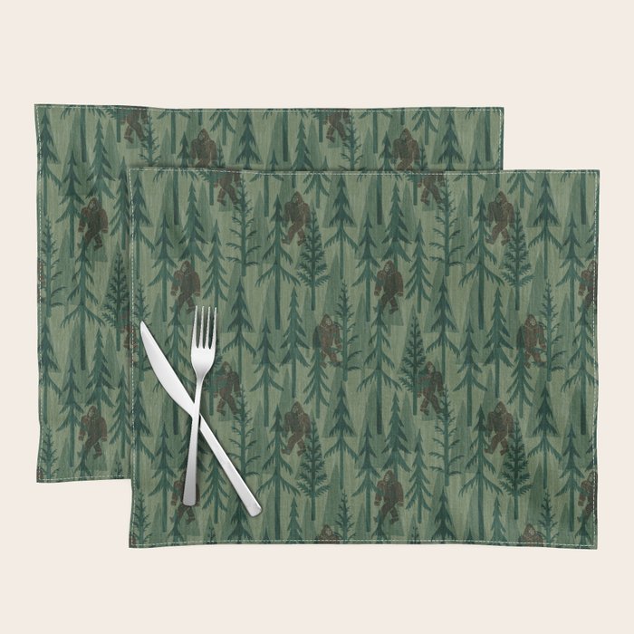 Subtle Sasquatch - Forest  Placemat Gallery Image 1