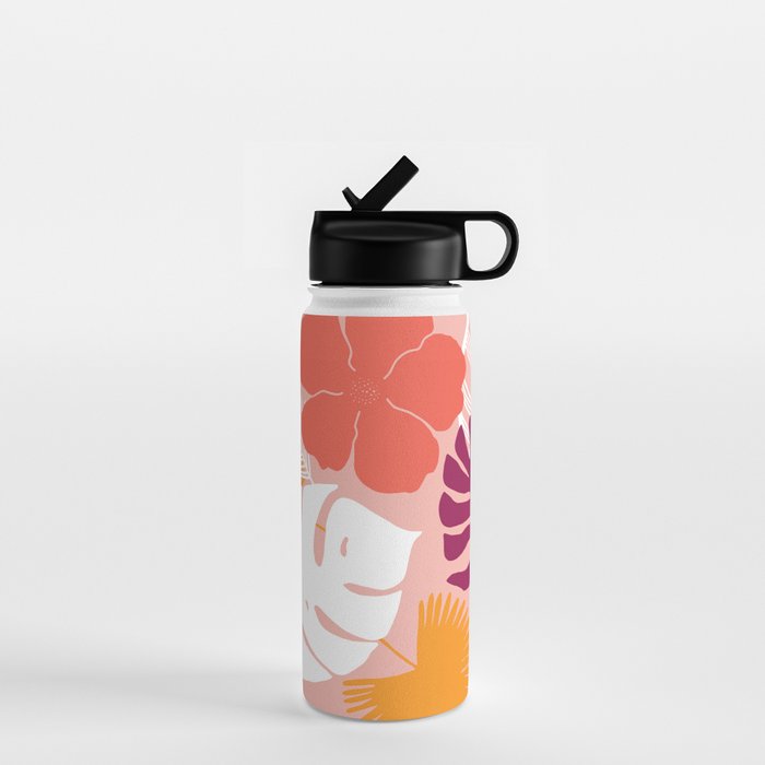 aloha, print Water Bottle Gallery Image 1
