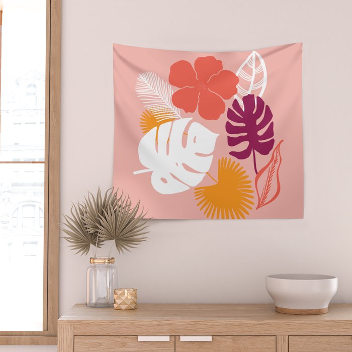 aloha, print Wall Tapestry Gallery Image 2