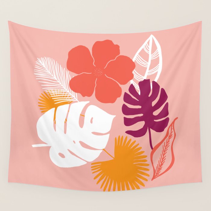 aloha, print Wall Tapestry Gallery Image 4