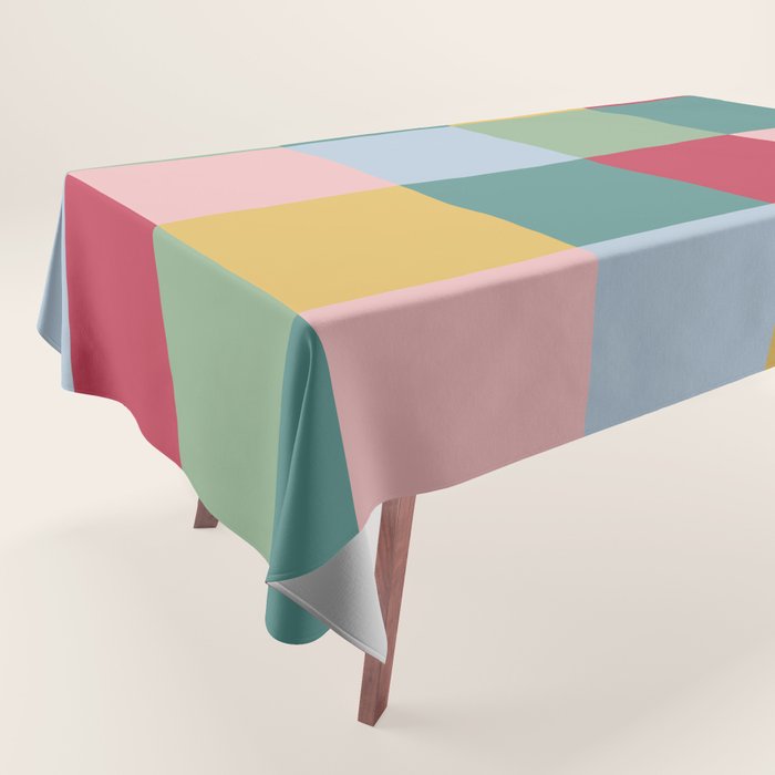 Bold Colorful Checks Pattern - Large XXII Tablecloth Gallery Image 1