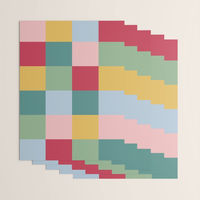 Bold Colorful Checks Pattern - Large XXII Wrapping Paper Gallery Image 3