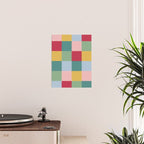 Bold Colorful Checks Pattern - Large XXII Poster Gallery Image 2
