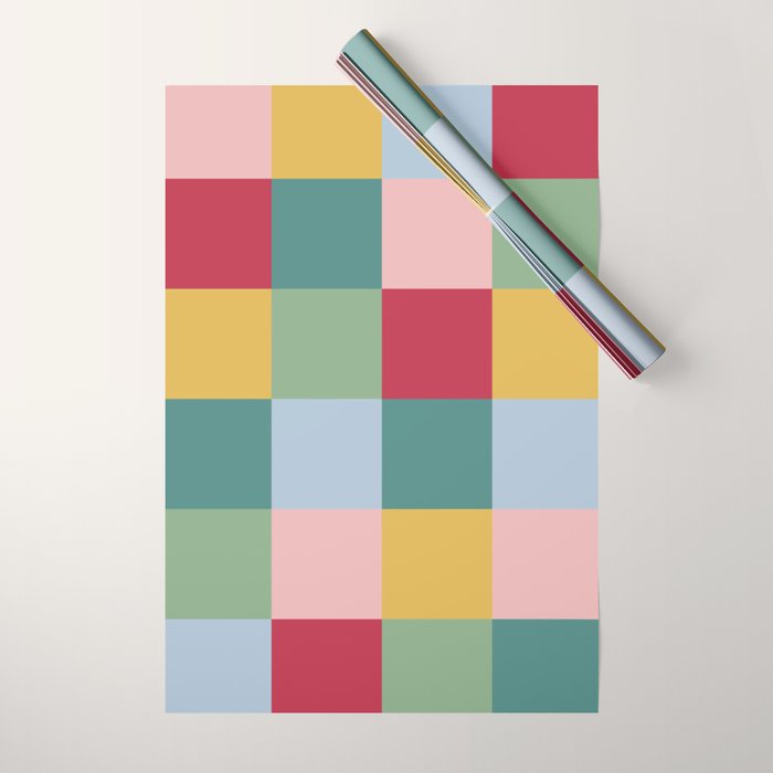 Bold Colorful Checks Pattern - Large XXII Wrapping Paper Gallery Image 1