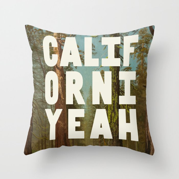 Californiyeah Throw Pillow Gallery Image 1