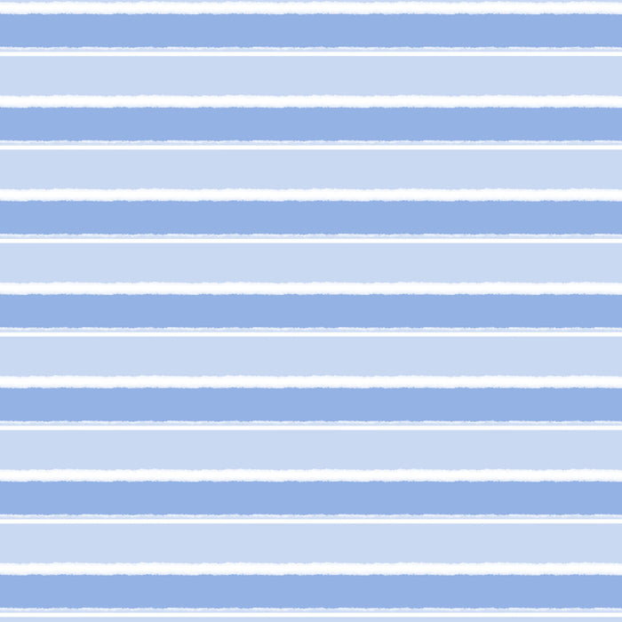 Baby Blue Cottage Stripes Pattern Coffee Mug Gallery Image 2