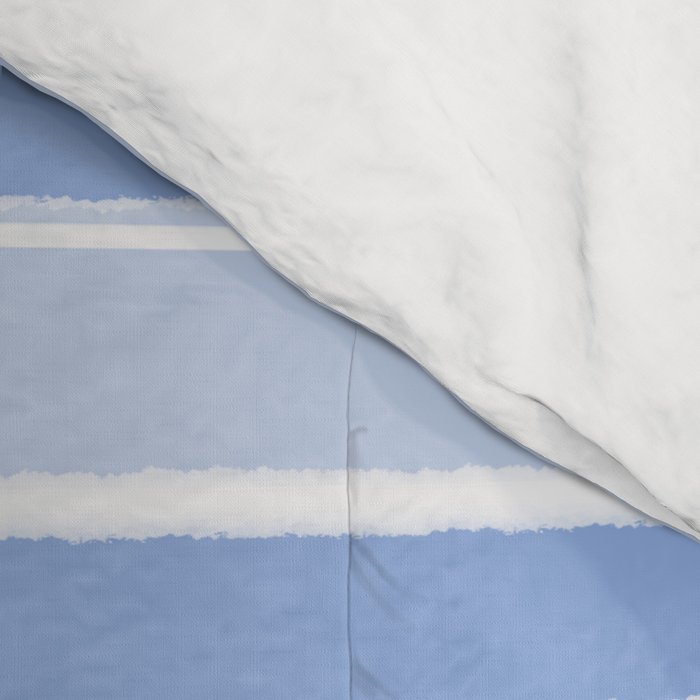Baby Blue Cottage Stripes Pattern Comforter Gallery Image 4