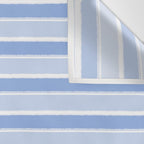 Baby Blue Cottage Stripes Pattern Wall Tapestry Gallery Image 3