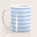 Baby Blue Cottage Stripes Pattern Coffee Mug Gallery Image 3