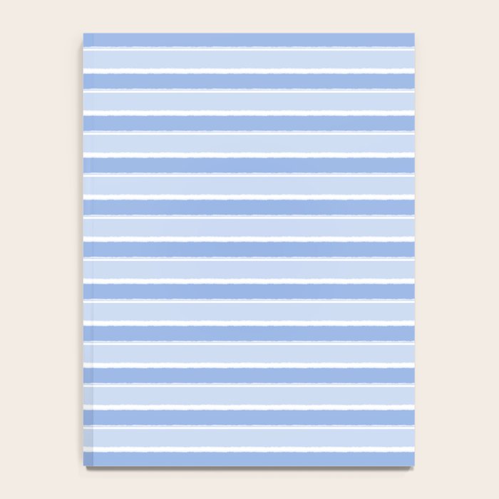 Baby Blue Cottage Stripes Pattern Notebook Gallery Image 4