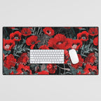 Poppy Garden Desk Mat Gallery Image 1