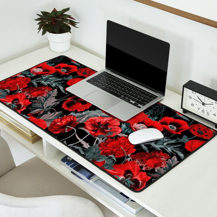 Poppy Garden Desk Mat Gallery Image 2