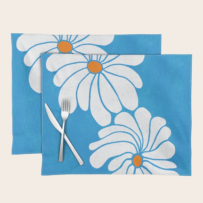 daisy 1967, denim blue Placemat Gallery Image 1