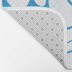 daisy 1967, denim blue Bath Mat Gallery Image 2