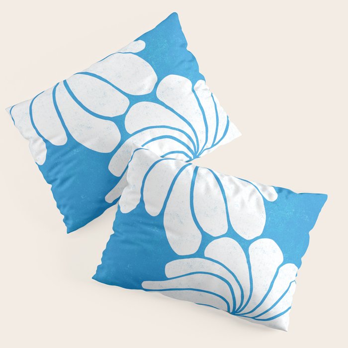 daisy 1967, denim blue Pillow Sham Gallery Image 3