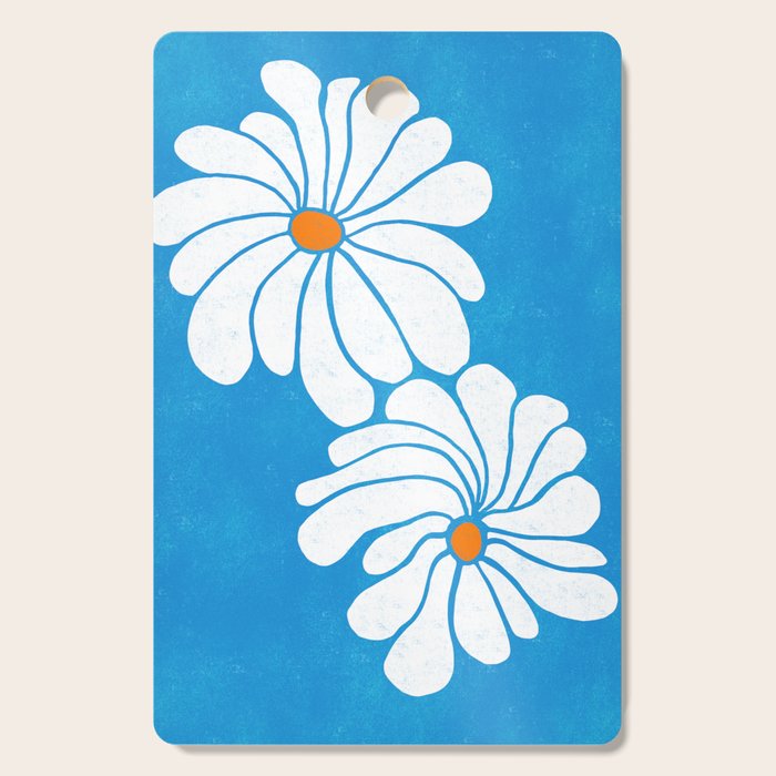 daisy 1967, denim blue Cutting Board Gallery Image 1