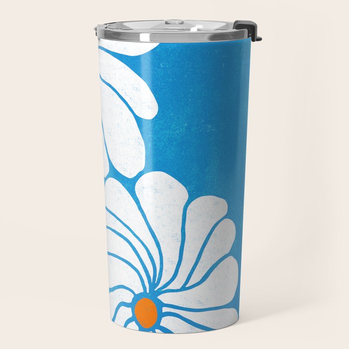 daisy 1967, denim blue Travel Mug Gallery Image 2