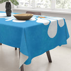 daisy 1967, denim blue Tablecloth Gallery Image 3