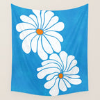 daisy 1967, denim blue Wall Tapestry Gallery Image 4