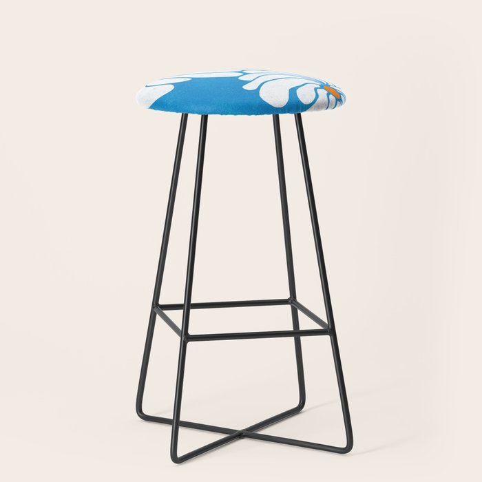 daisy 1967, denim blue Stool Gallery Image 1