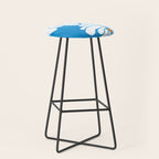 daisy 1967, denim blue Stool Gallery Image 1