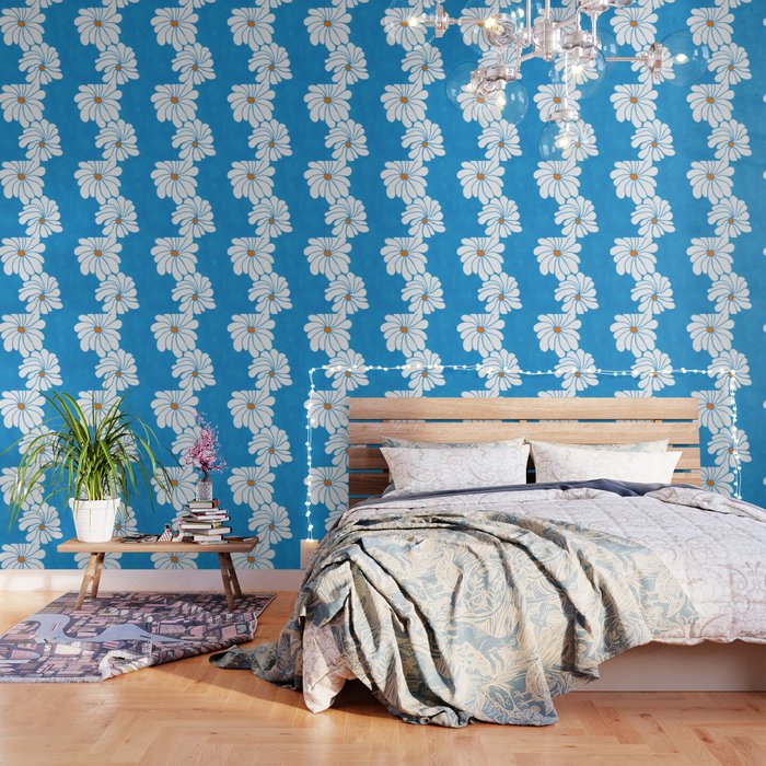 daisy 1967, denim blue Wallpaper Gallery Image 1
