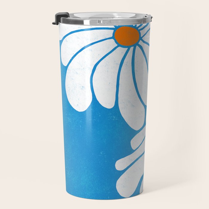 daisy 1967, denim blue Travel Mug Gallery Image 3