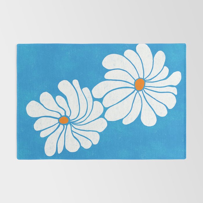 daisy 1967, denim blue Rug Gallery Image 2