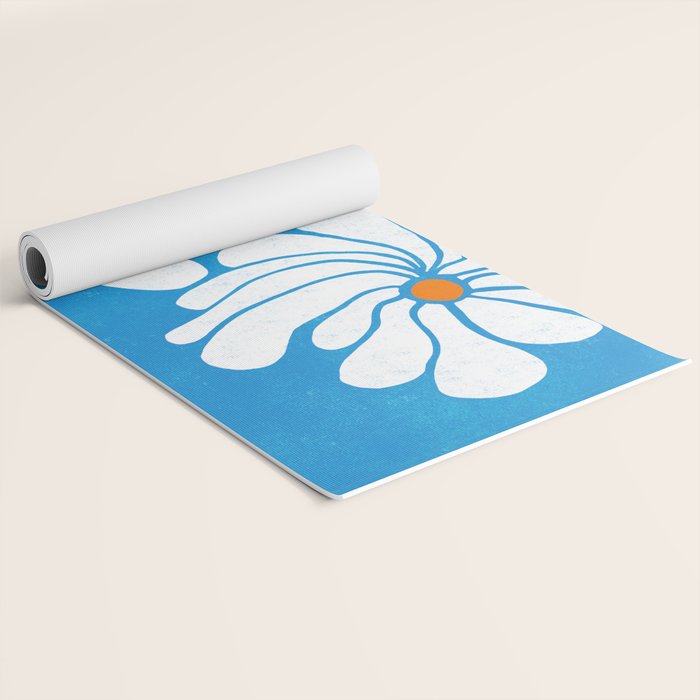 daisy 1967, denim blue Yoga Mat Gallery Image 2