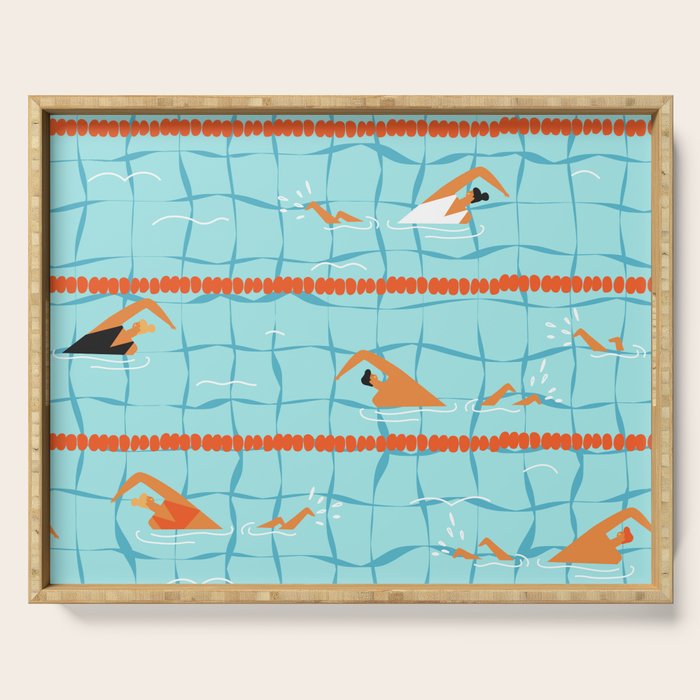 Swimming pool Serving Tray Gallery Image 1
