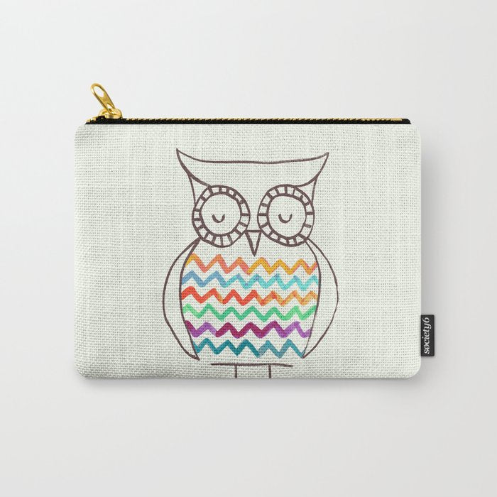 Chevron Owl Carry All Pouch Gallery Image 1