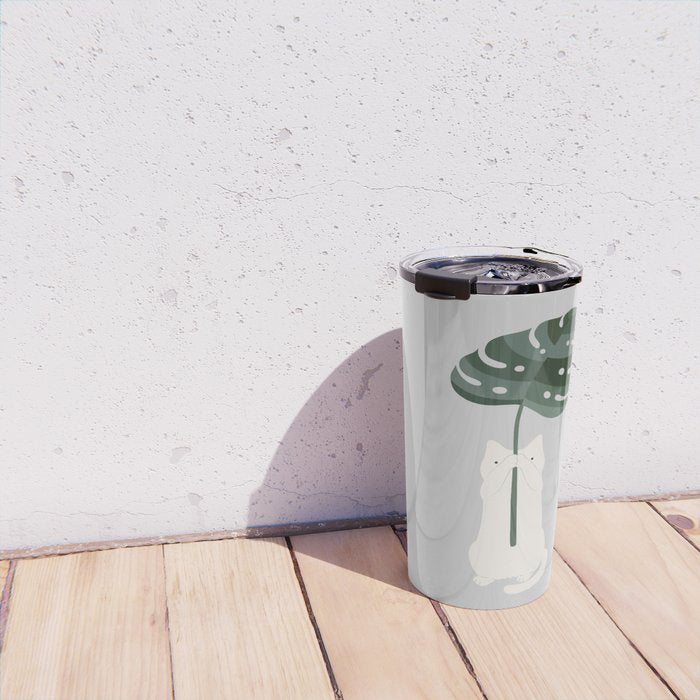 Cat and Plant 58 Travel Mug Gallery Image 4