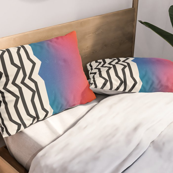 Vintage California Waves Pillow Sham Gallery Image 2