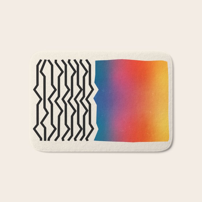 Vintage California Waves Bath Mat Gallery Image 1