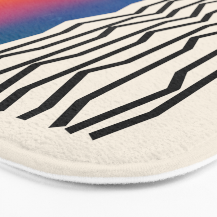 Vintage California Waves Bath Mat Gallery Image 3
