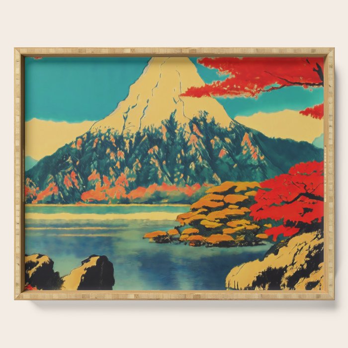 The Red Heart of Yunn - Nature Landscape Serving Tray Gallery Image 1