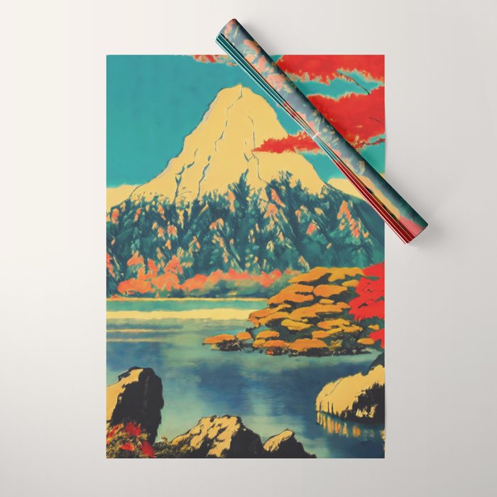 The Red Heart of Yunn - Nature Landscape Wrapping Paper Gallery Image 1