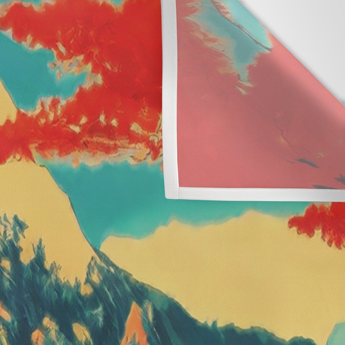 The Red Heart of Yunn - Nature Landscape Wall Tapestry Gallery Image 3