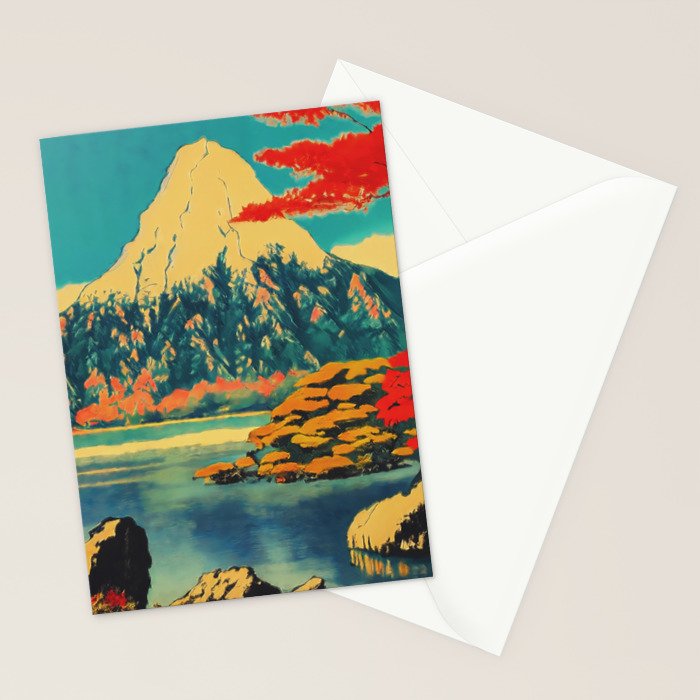 The Red Heart of Yunn - Nature Landscape Stationery Card Gallery Image 2
