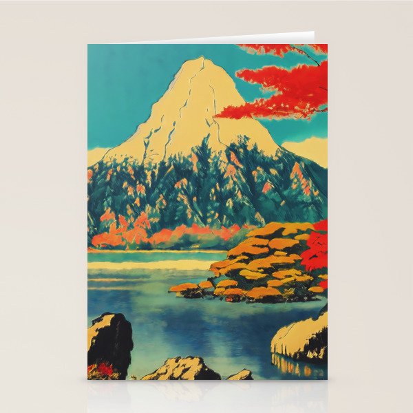 The Red Heart of Yunn - Nature Landscape Stationery Card Gallery Image 1